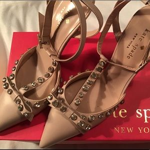 Kate Spade Lydia Petal Pink/Nappa Studded Pumps 7M
